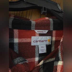 Carhartt Red and Black Flannel Shirt